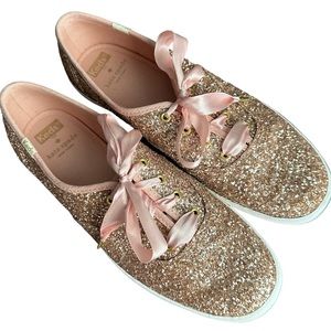 Kate Spade Rose Gold Sequin Keds
